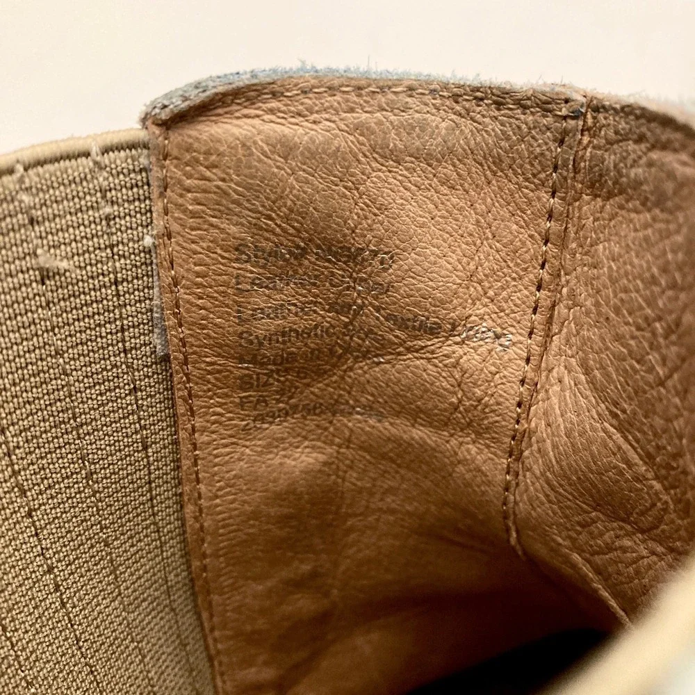 Madewell The Western Ankle Boot Tan Suede Womens 6.5 Stretch Pointed Toe‎